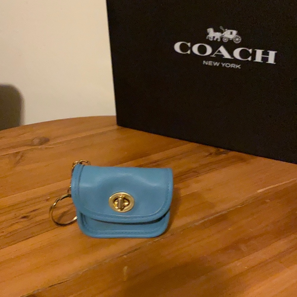 COACH coin purse and keychain
